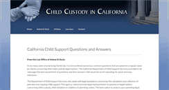 Desktop Screenshot of childcustodycalifornia.com