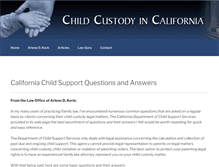 Tablet Screenshot of childcustodycalifornia.com